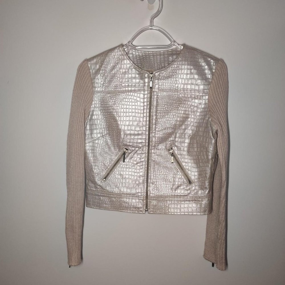 Phosphorus Moto Leather Jacket with Sweater Sleeves!!!